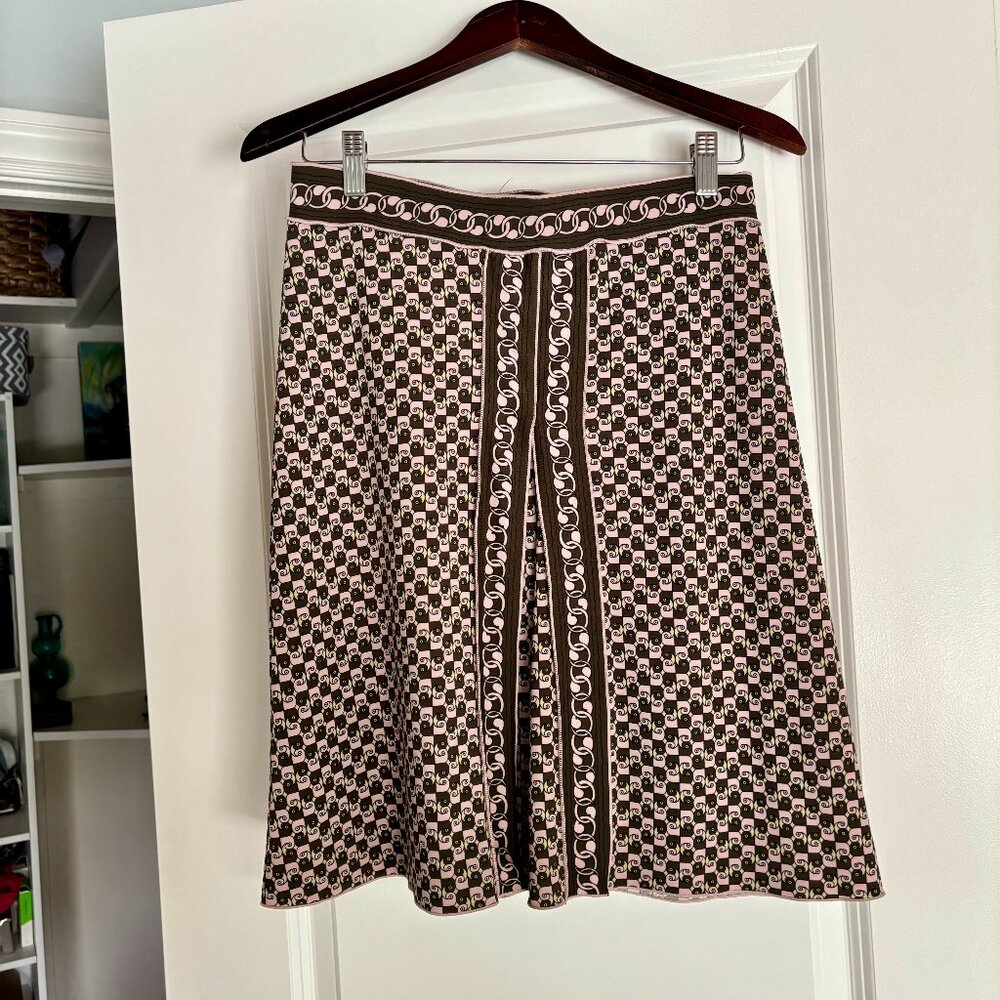 Studio M petite modern goemetric print skirt, XS